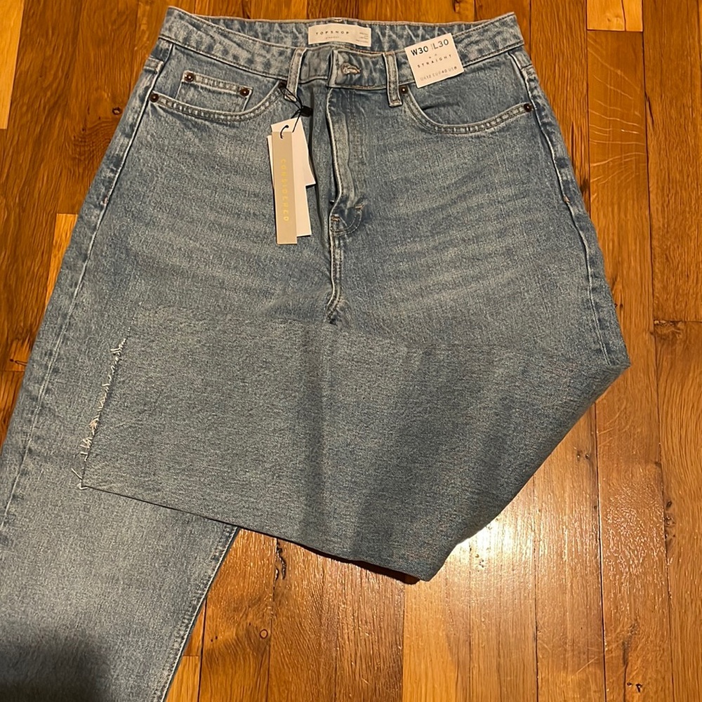 NWT top shop 30 x 30 straight leg jeans